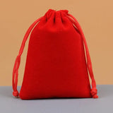 10Pcs Small Grey Velvet Bag 10x12cm Charms Earrings Jewelry Packaging Bags