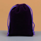 10Pcs Small Grey Velvet Bag 10x12cm Charms Earrings Jewelry Packaging Bags