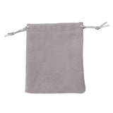 10Pcs Small Grey Velvet Bag 9x12cm Jewelry Packaging Bags
