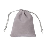 10Pcs Small Grey Velvet Bag 9x12cm Jewelry Packaging Bags