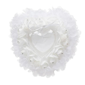 Wedding Ring Pillow Lace Edge Box