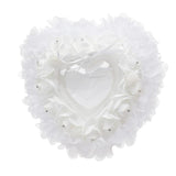 Wedding Ring Pillow Lace Edge Box