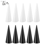 5pcs Ring Display Finger Cone Acrylic Showcase Stand