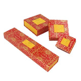 Red Yellow Paper Jewelry Packaging Accessories