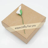 Brown Flower Paper Pendant Bracelet Ring Bag GB08