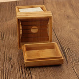 Bamboo Soap Dish Bathroom Accessory Prevent Mildew Drain Box