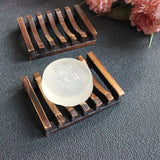 Bamboo Soap Dish Bathroom Accessory Prevent Mildew Drain Box