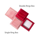 Velvet Jewelry Box Multi-Color Ring Storage Case Wedding Ring Display