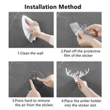 Wall Mounted Antlers Jewelry Holder Hook Key Holder Necklace Holder Vintage