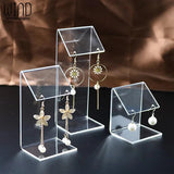 Acrylic Earring Display Stand Jewelry Organizer Earring Hanging Shelf Case
