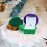 Velvet Ring Container Wedding Ring Case Earrings Holder Jewelry Display