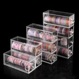 Acrylic Clear Jewelry Storage Organizer Drawer Cosmetics Glasses Holder