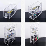 Acrylic Clear Jewelry Storage Organizer Drawer Cosmetics Glasses Holder