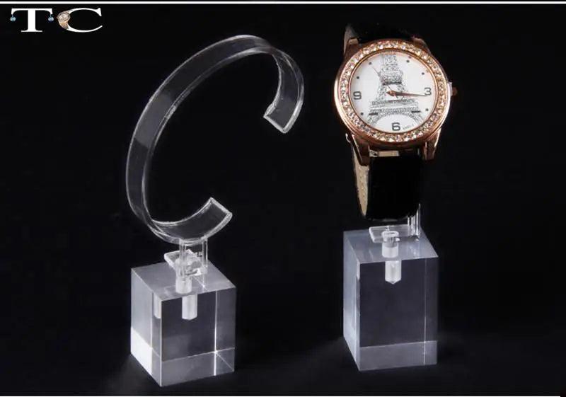 Crystal Acrylic Watch Stand Holder Jewelry Organizer