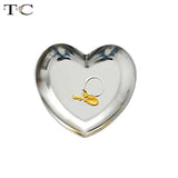 Nordic Heart-shaped Jewelry Metal Storage Tray