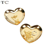 Nordic Heart-shaped Jewelry Metal Storage Tray