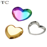 Nordic Heart-shaped Jewelry Metal Storage Tray