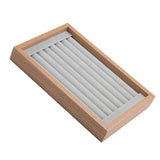 Wood Jewelry Trays Organizer - Earring Necklace Brooch Rings Cufflinks