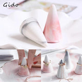 Marble Finger Cone Ring Holder Jewelry Display Stand