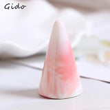 Marble Finger Cone Ring Holder Jewelry Display Stand