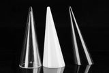 Clear Acrylic Solid Finger Cone Ring Stand Holder Showcase
