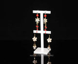 Acrylic 2-Layer Earrings Holder Jewelry Display Stand