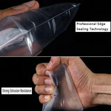 100pcs Small Zip Lock Plastic Bags Transparent Jewelry Vacuum Storage Bag 0.12mm