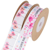 10 Yards 20mm Mother's Ribbon DIY Decorative Balloon Flamingo Decoration