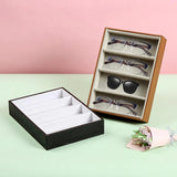 4 Slot Sunglasses Storage Rack Stand Jewelry Watches Sunglass Show Tray