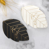Leaf Shape Stamping Paper Cards Gift For You Party Present Wrapping Labels DIY