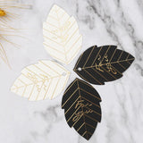 Leaf Shape Stamping Paper Cards Gift For You Party Present Wrapping Labels DIY