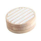 Round Flat Leather Jewelry Box Ring Display Tray Organizer