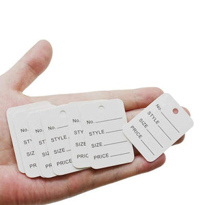 1000 Pcs Pre-Printed Perforated Tags Merchandise Marking Tags for Retail Store