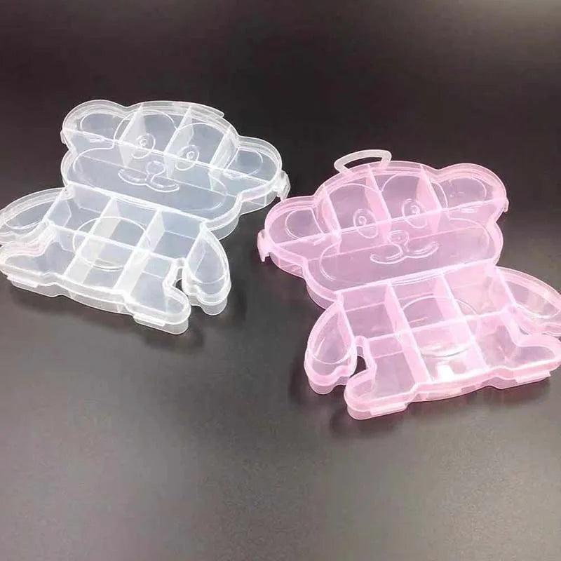 Cartoon Bear Pink Jewelry Storage Box Organizer