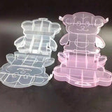 Cartoon Bear Pink Jewelry Storage Box Organizer