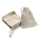Beadtales 10pcs Burlap Jewelry Organizer Drawstring Bags