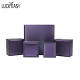 Brushed PU Leather Jewelry Box for Rings Necklaces Bracelets