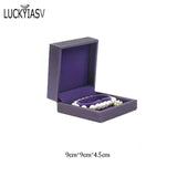 Brushed PU Leather Jewelry Box for Rings Necklaces Bracelets