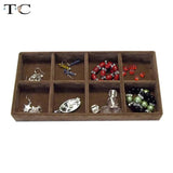 High Jewelry Display Velvet Tray Case for Earrings Rings