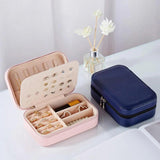 Portable Jewelry Box Travel Case for Earrings Stud