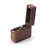 Vintage Walnut Ring Bearer Box Proposal Box