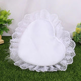 Sunflower Ring Cushion Heart Lace Box Pillow Wedding Ceremony Gift