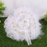 Sunflower Ring Cushion Heart Lace Box Pillow Wedding Ceremony Gift
