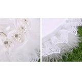 Sunflower Ring Cushion Heart Lace Box Pillow Wedding Ceremony Gift