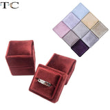 Velvet Single Ring Box Wedding Earrings Storage