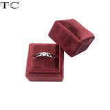 Velvet Single Ring Box Wedding Earrings Storage