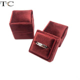 Velvet Single Ring Box Wedding Earrings Storage