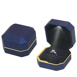 Octagonal LED Light Ring Jewelry Storage Box Organizer Valentine Gift Case