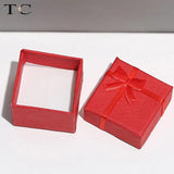 12pcs Jewelry Earrings Ring Gift Boxes 4*4*2.5cm Packaging Trinket Organizer