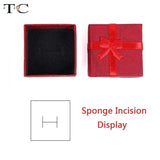 12pcs Jewelry Earrings Ring Gift Boxes 4*4*2.5cm Packaging Trinket Organizer